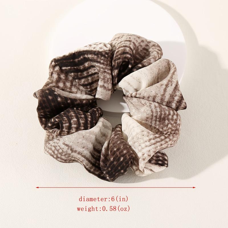 Snake Print Large Boho Oversize Scrunchie Colorful Women Hair Accessory