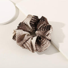 Snake Print Large Boho Oversize Scrunchie Colorful Women Hair Accessory