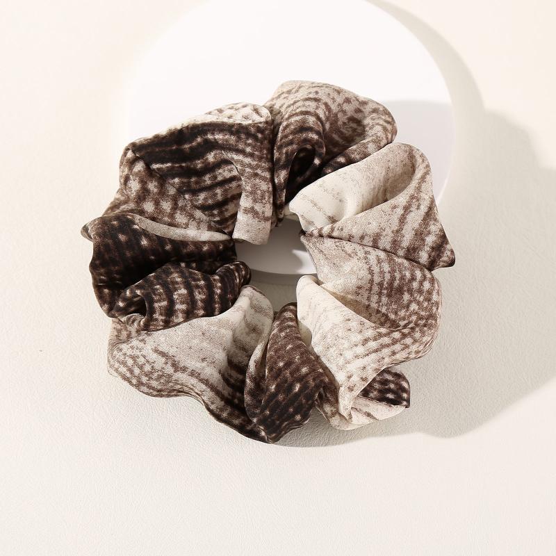 Snake Print Large Boho Oversize Scrunchie Colorful Women Hair Accessory