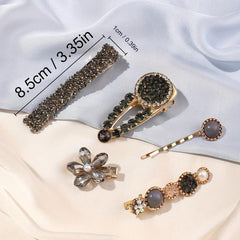 Rhinestone Hair Clip Crystal Duck Billed Clip For Women Girls