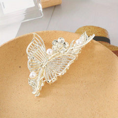 Rhinestone Butterfly Hair Claw Clips Elegant Hair Accessories
