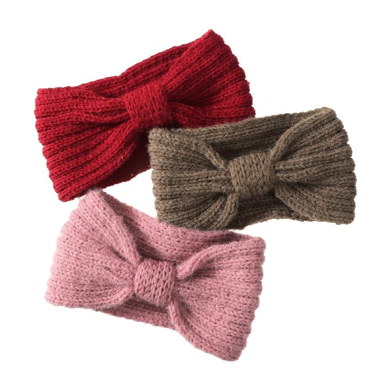 Cable Hairbands Winter Knit Soft Headband Warmer Ear Stretch Women