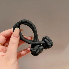 2pcs Knotted Hair Tie Elastic Hair Rope Ponytail Holder Hair Accessories