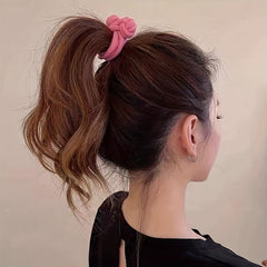 2pcs Knotted Hair Tie Elastic Hair Rope Ponytail Holder Hair Accessories