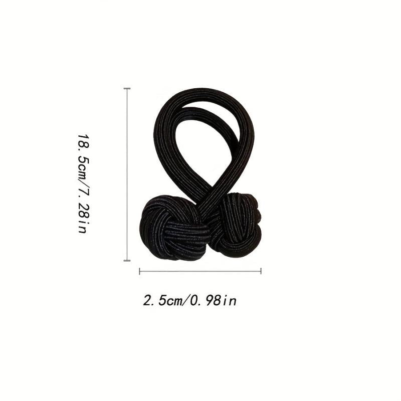2pcs Knotted Hair Tie Elastic Hair Rope Ponytail Holder Hair Accessories