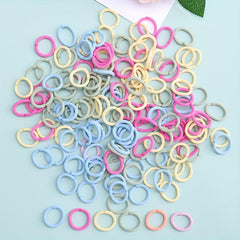100 Colorful Elastic Hair Ties Bands for Girls Women