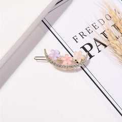 Small Flower Rhinestone Hair Clip Side Clip Non-slip Head Jewelry