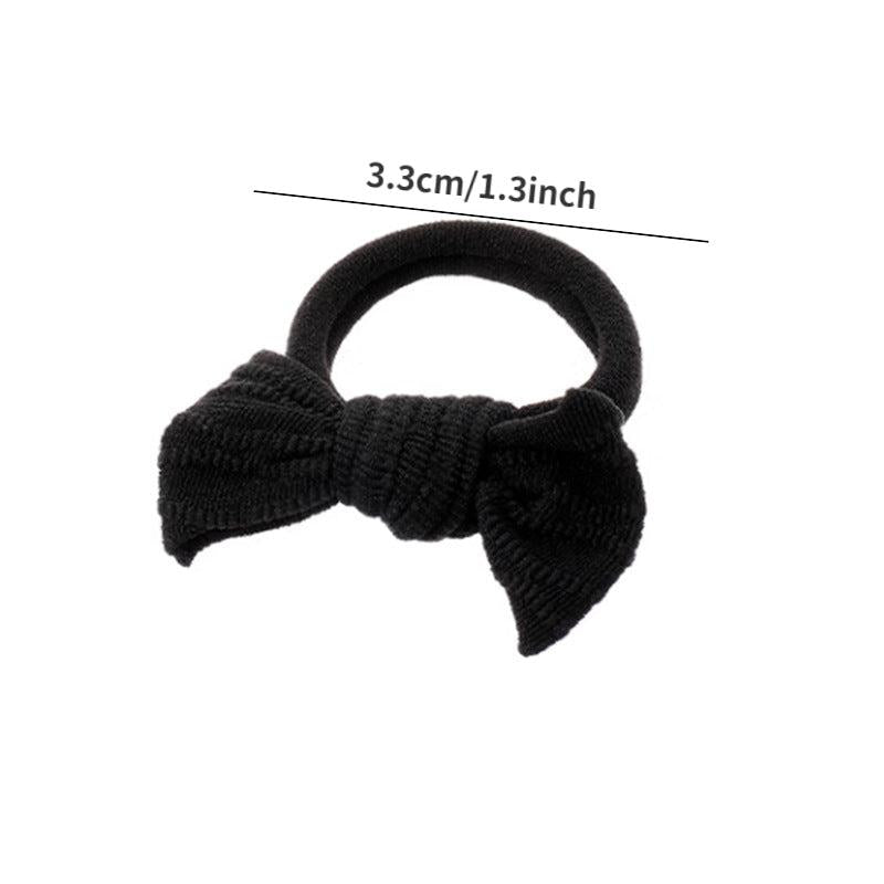 10pcs Colorful Bow Knot Hair Tie Elastic Rubber Band Hair Accessories