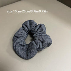 Solid Pleated Big Hair Ring Women's Hair Rope Hair Accessories