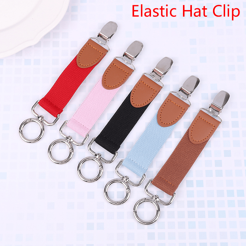 Portable Hat Clip Elastic Cap Clip for Outdoor Travel Sun Hat