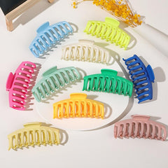 Matte Large Banana Jaw Clips 4pcs Hair Accessories