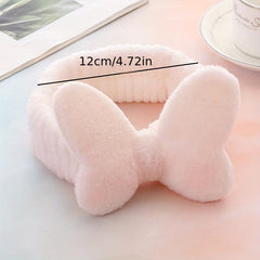 Plush Soft Headband Bow Hair Band for Women