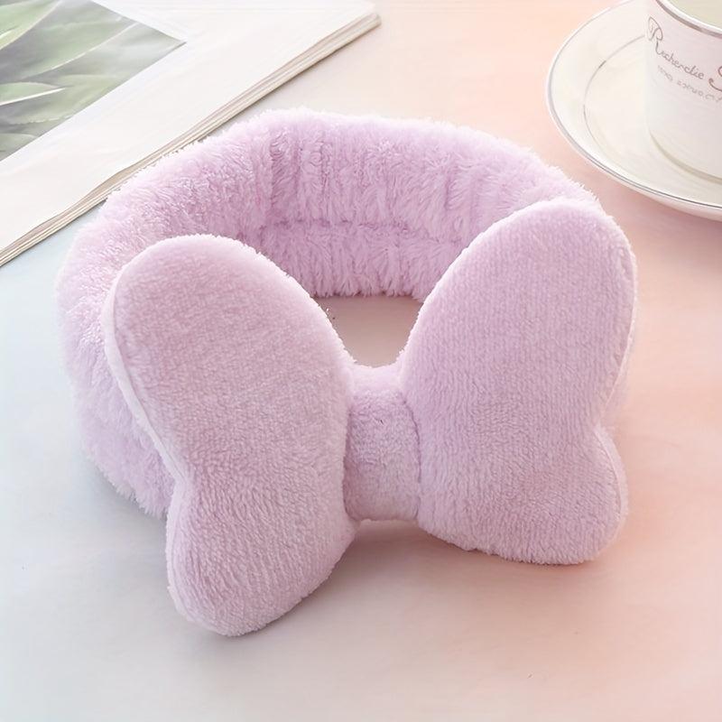 Plush Soft Headband Bow Hair Band for Women