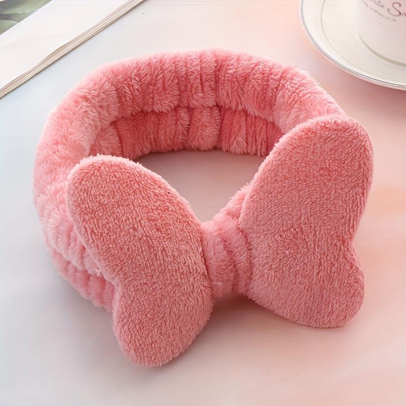 Plush Soft Headband Bow Hair Band for Women