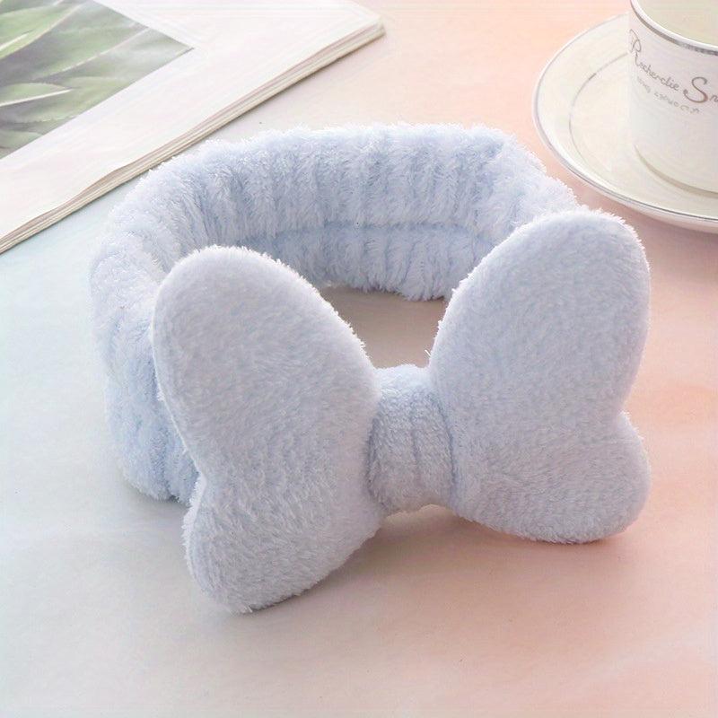 Plush Soft Headband Bow Hair Band for Women