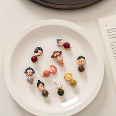 Funny Bead Doll Hair Clip Duckbill Barrette Hair Slides Clip