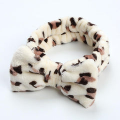 Leopard Print Bowknot Headband for Women Girls