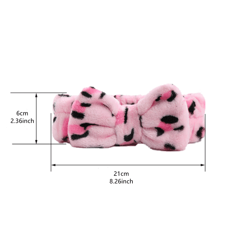 Leopard Print Bowknot Headband for Women Girls