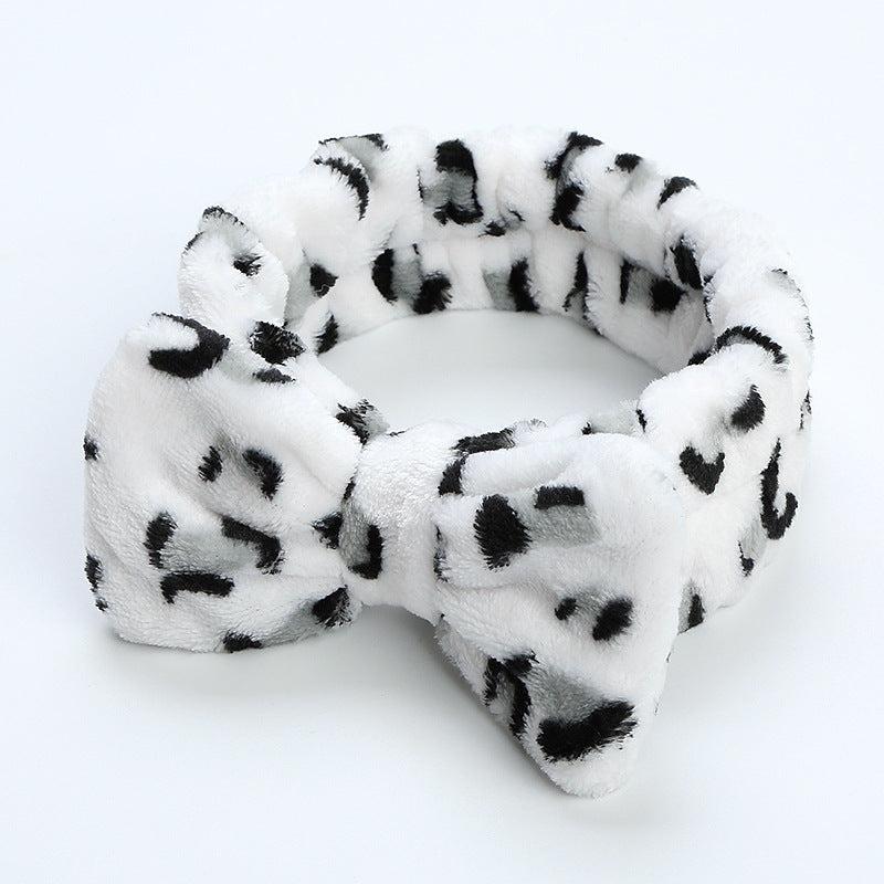 Leopard Print Bowknot Headband for Women Girls