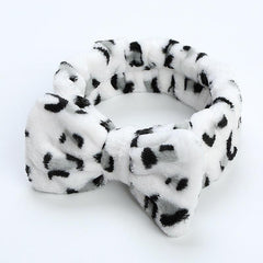Leopard Print Bowknot Headband for Women Girls