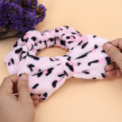 Leopard Print Bowknot Headband for Women Girls