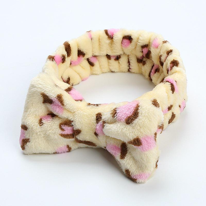 Leopard Print Bowknot Headband for Women Girls