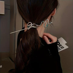 Metal Snake Shaped Hair Stick Hair Accessories For Women Girls