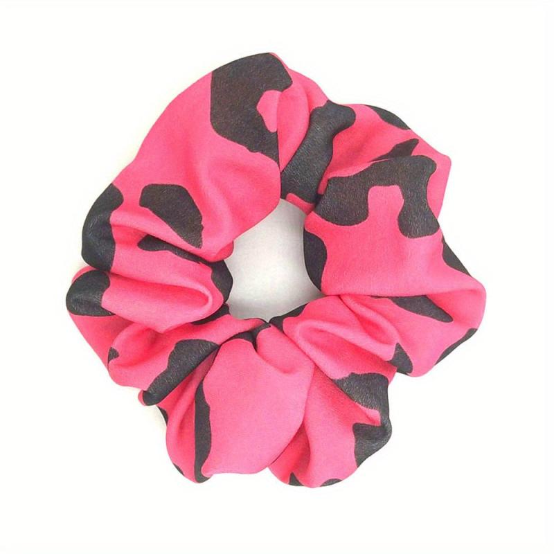 Cow Pattern Scrunchies Hair Tie Elastic Ponytail Holder