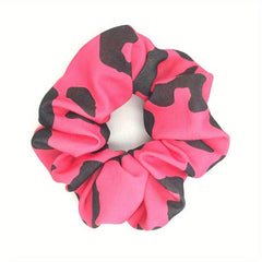 Cow Pattern Scrunchies Hair Tie Elastic Ponytail Holder