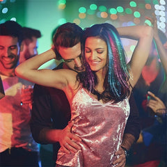 LED Glowing Flash Wigs Hair Braided Clip Colorful Luminous Tresses