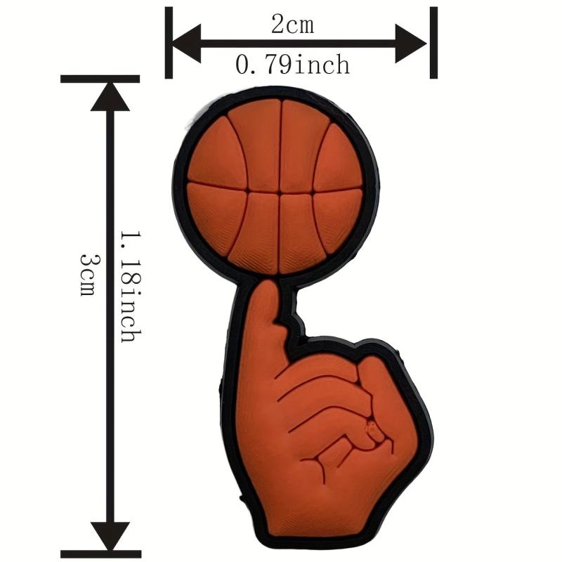 Basketball Series Shoe Charm DIY Clogs Sandals Buckle Decoration