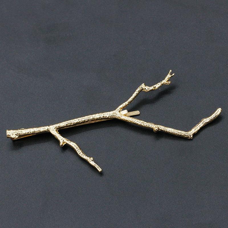 Golden Hair Pin Metal Branches Hair Clip Wedding Hair Accessories