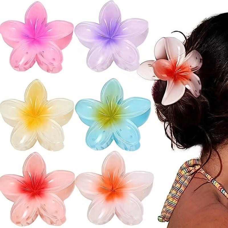 Flower Hair Claw Hawaiian Style Hair Accessory for Women