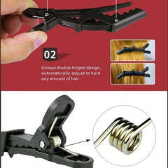 10pcs Wide Tooth Hair Clips for Hair Styling