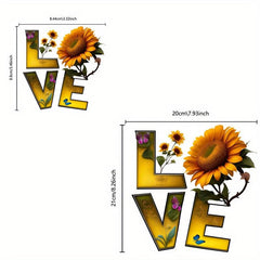 Sunflower Butterfly Iron on Patches Heat Transfer Stickers DIY