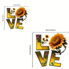 Sunflower Butterfly Iron on Patches Heat Transfer Stickers DIY
