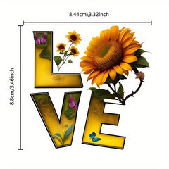 Sunflower Butterfly Iron on Patches Heat Transfer Stickers DIY