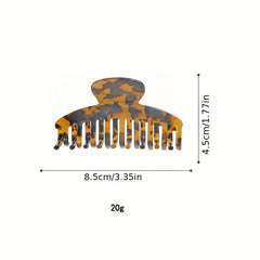 2pcs Graphic Print Hair Claw Minimalist Banana Clip Vintage Headwear