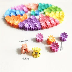 100pcs Daisy Flower Hair Claw Clip Non Slip Jaw Clamp Hair Decoration
