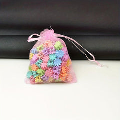 100pcs Daisy Flower Hair Claw Clip Non Slip Jaw Clamp Hair Decoration