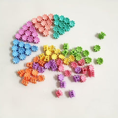 100pcs Daisy Flower Hair Claw Clip Non Slip Jaw Clamp Hair Decoration