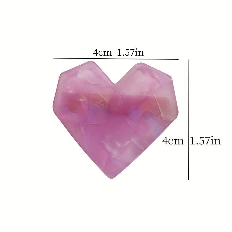 Heart Shape Side Clip Sweet Bangs Clip Hair Accessories