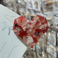 Heart Shape Side Clip Sweet Bangs Clip Hair Accessories