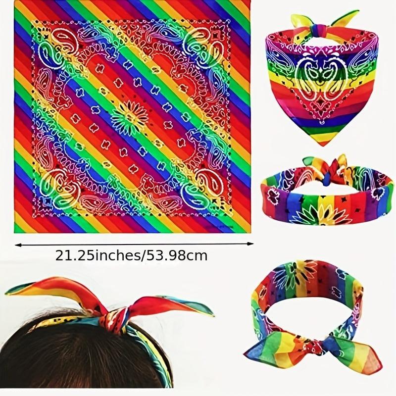 Rainbow Bandana LGBT Pride Headband Towel