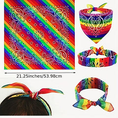 Rainbow Bandana LGBT Pride Headband Towel