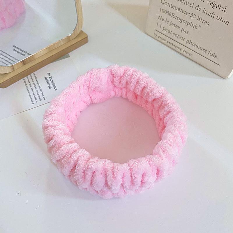 Soft Hairband Headband & Wristband Set for Makeup and Washing