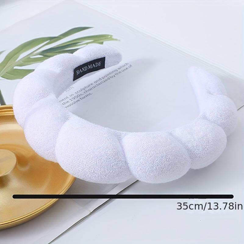 Plush Headband Solid Hair Band for Skincare Makeup Hair Accessories