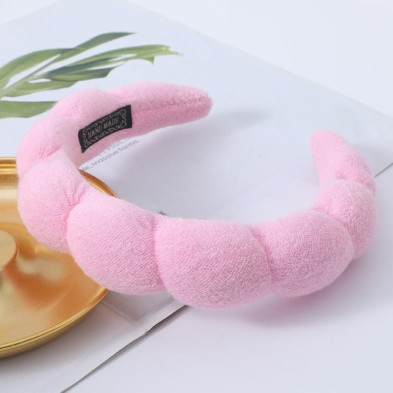 Plush Headband Solid Hair Band for Skincare Makeup Hair Accessories