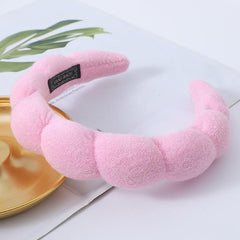 Plush Headband Solid Hair Band for Skincare Makeup Hair Accessories