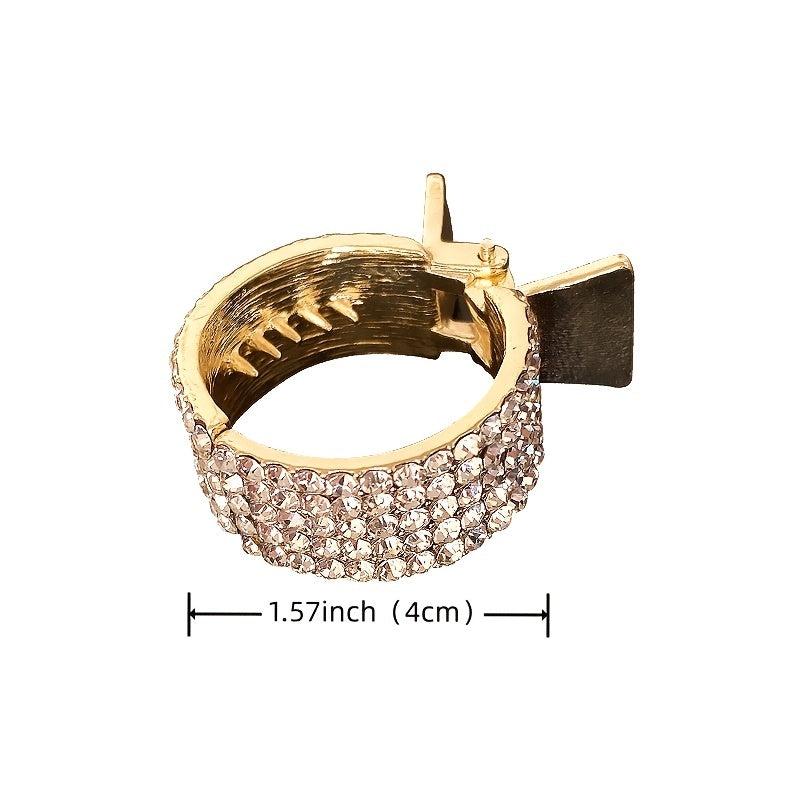Rhinestone Hair Claws Ponytail Clip Hairpin Claw Clip Hair Ring